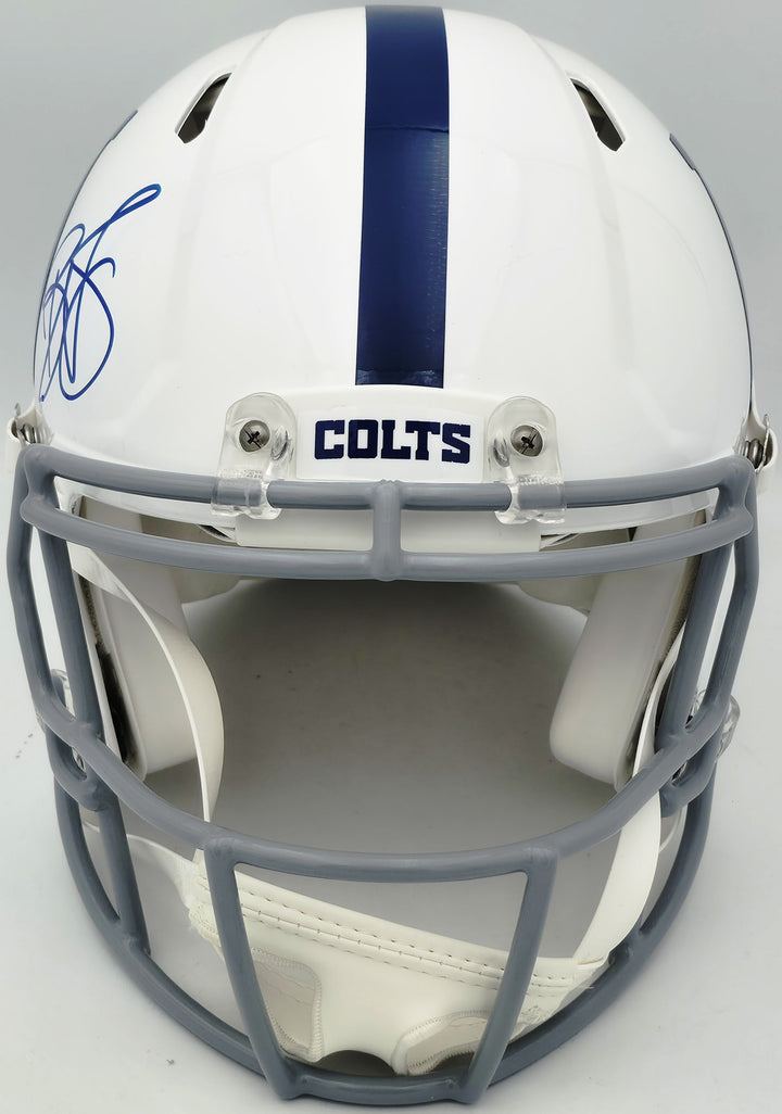 Reggie Wayne Signed Colts White 2020 Alt Full Size Authentic Helmet BAS