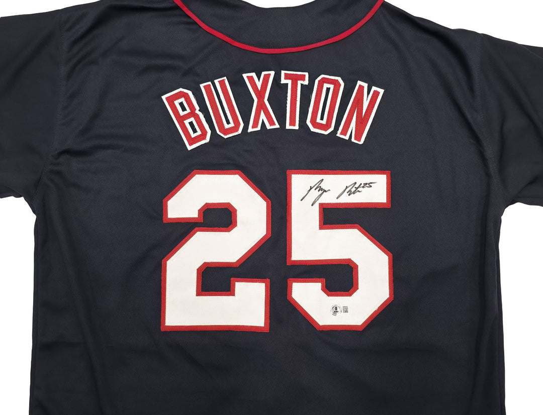 Minnesota Twins Byron Buxton Signed Blue Jersey Beckett Witness