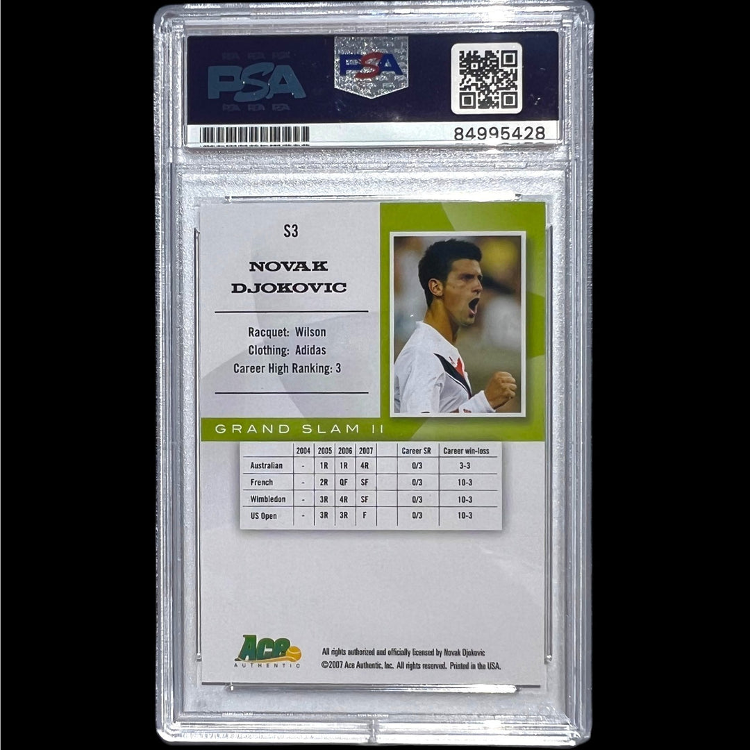 2008 ACE Authentic Novak Djokovic Signed STARS Card #S3 Psa Dna Auto