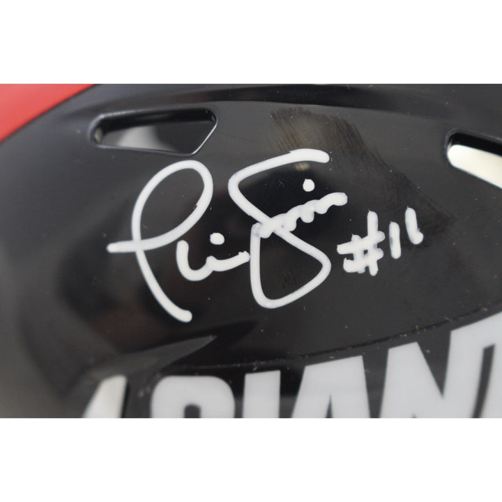 Phil Simms Autographed/Signed New York Giants TB Mini Helmet JSA 57160