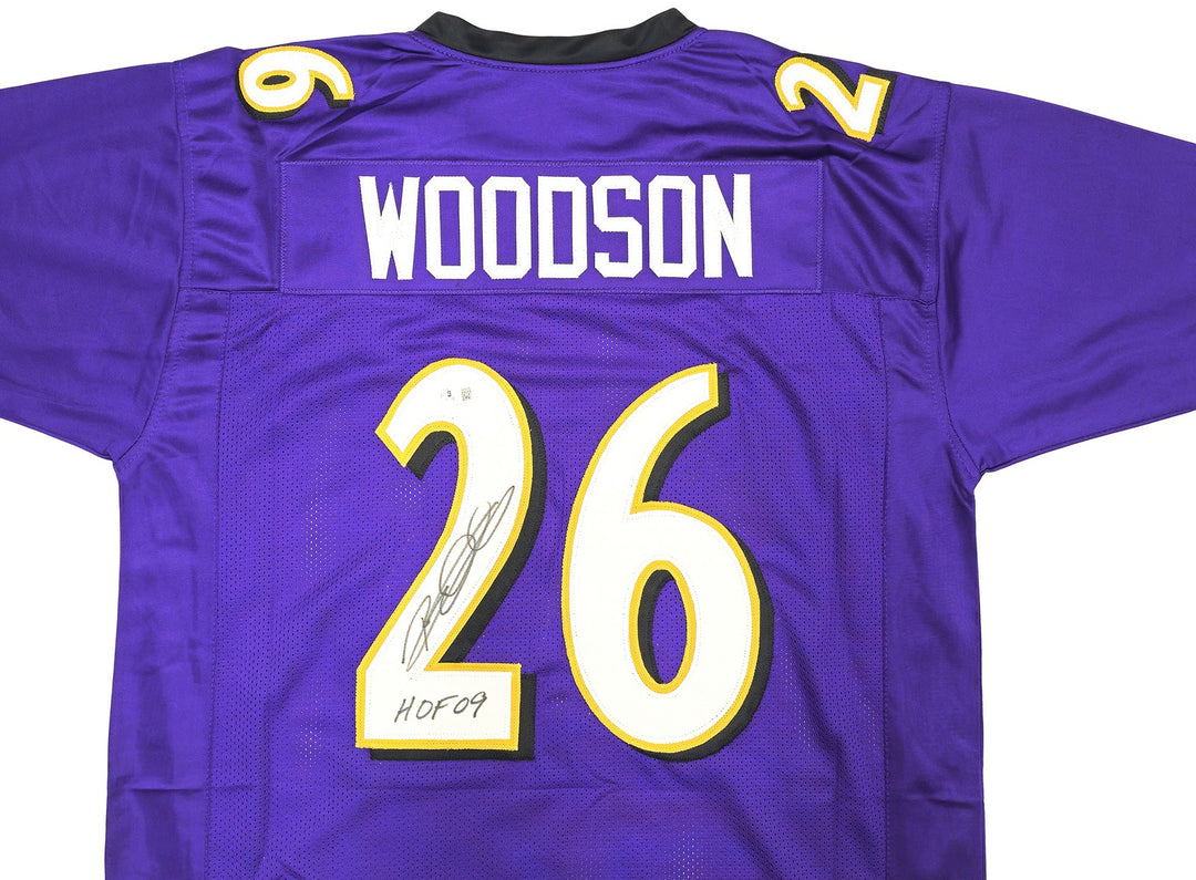 Baltimore Ravens Rod Woodson Signed Purple Jersey "HOF 09" Beckett Witness