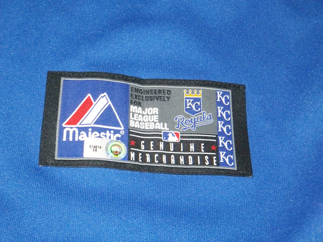BUBBA STARLING SIGNED KANSAS CITY ROYALS MAJESTIC GENUINE JERSEY MLB AUTO HOLO
