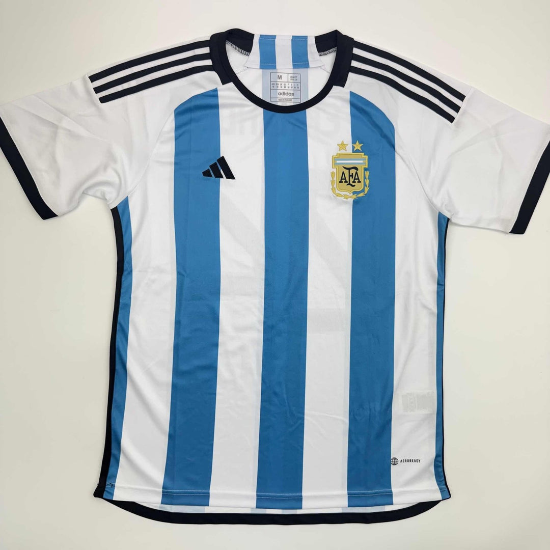 Autographed/Signed Enzo Fernandez Argentina Blue World Cup Jersey BAS COA