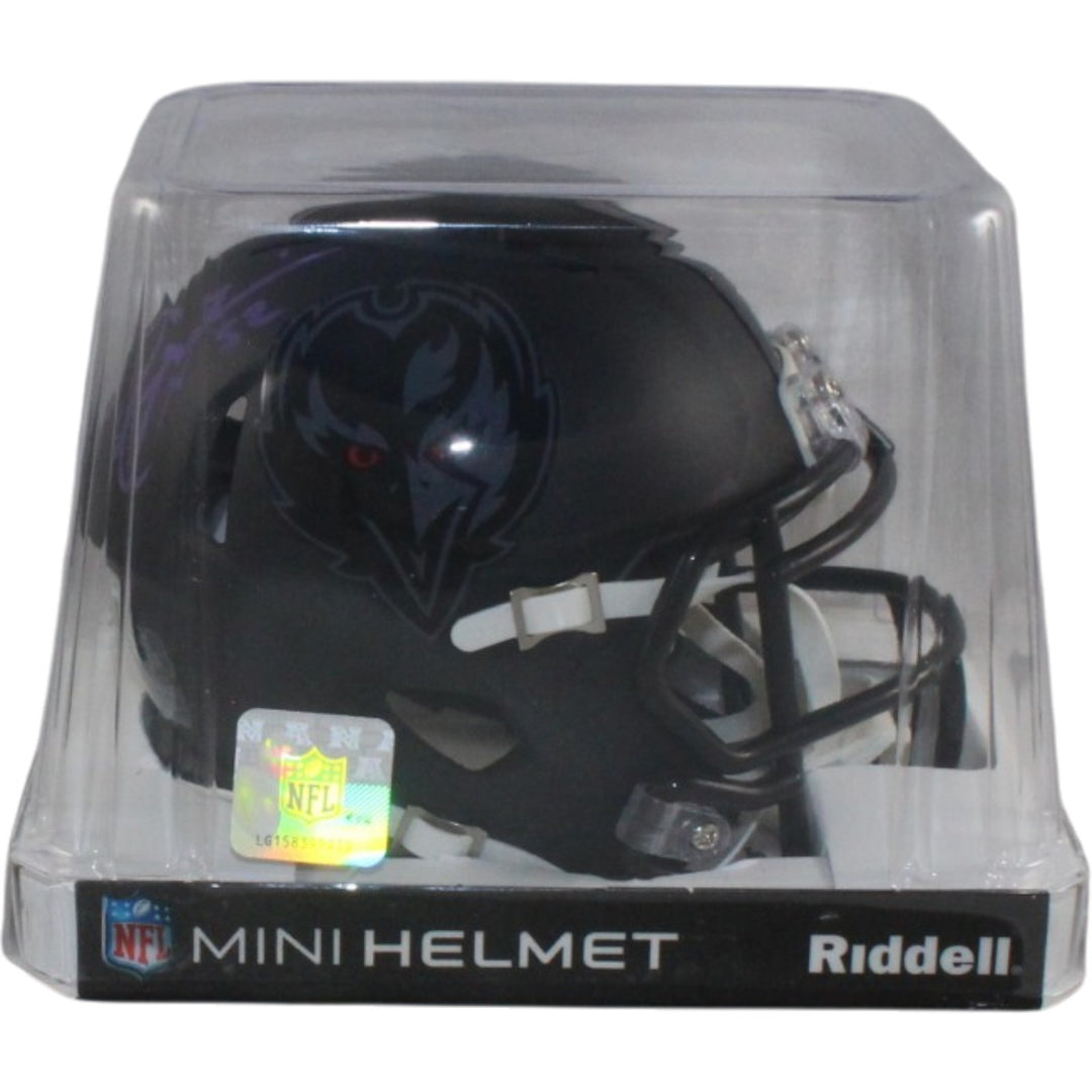 Ray Lewis Signed Baltimore Ravens 2026 ALT #2 Mini Helmet Beckett WIT 57799