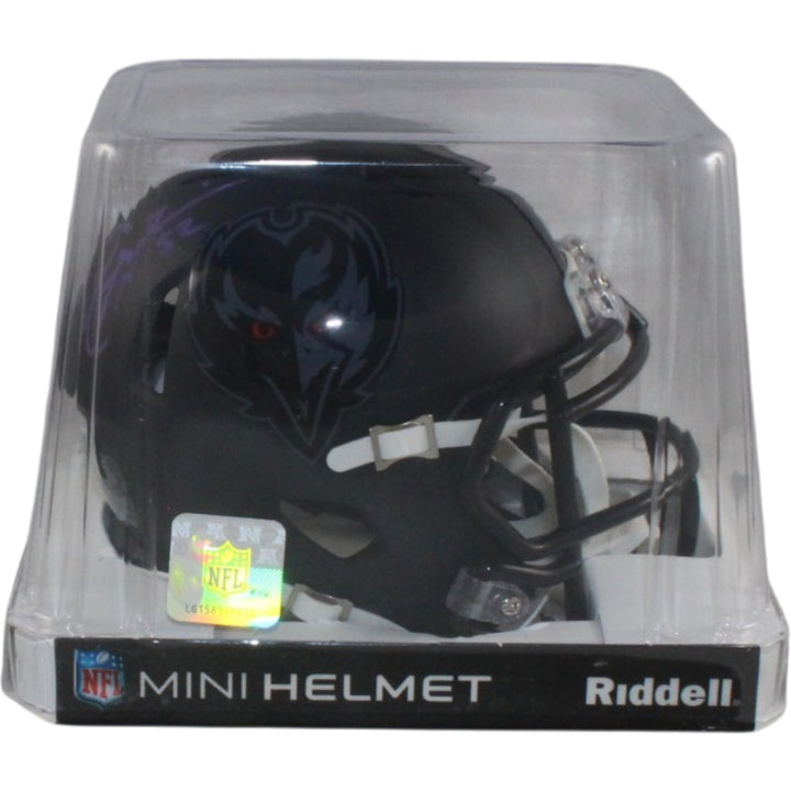 Ray Lewis Signed Baltimore Ravens 2026 ALT #2 Mini Helmet Beckett WIT 57799