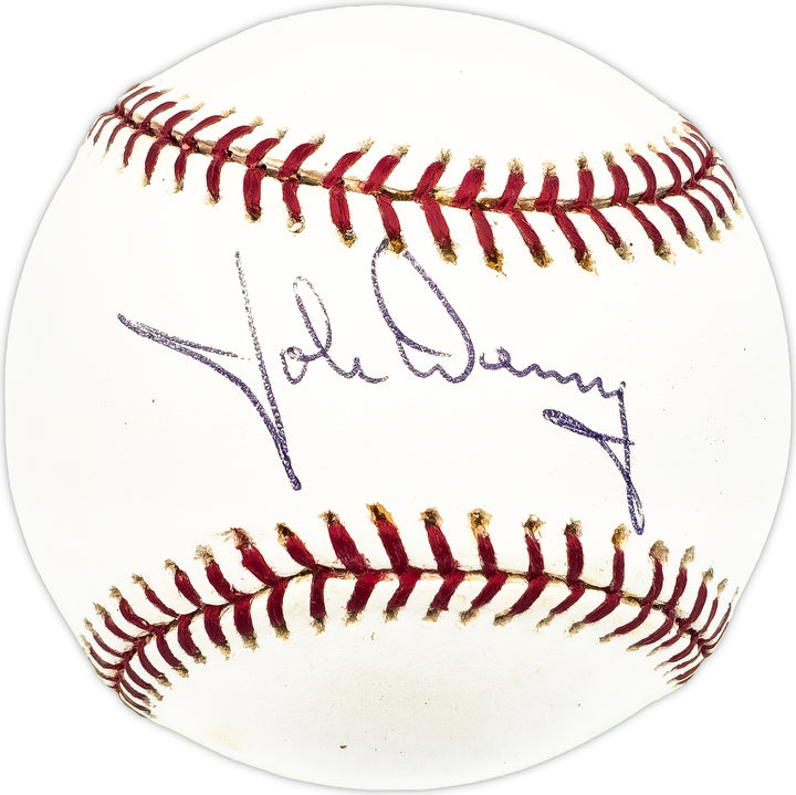 John Denny Signed MLB Baseball Philadelphia Phillies Beckett #BM17788