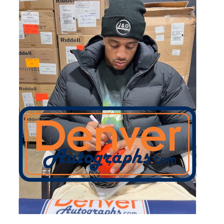 Patrick Surtain Autographed Denver Broncos Rave Mini Helmet Beckett 54658