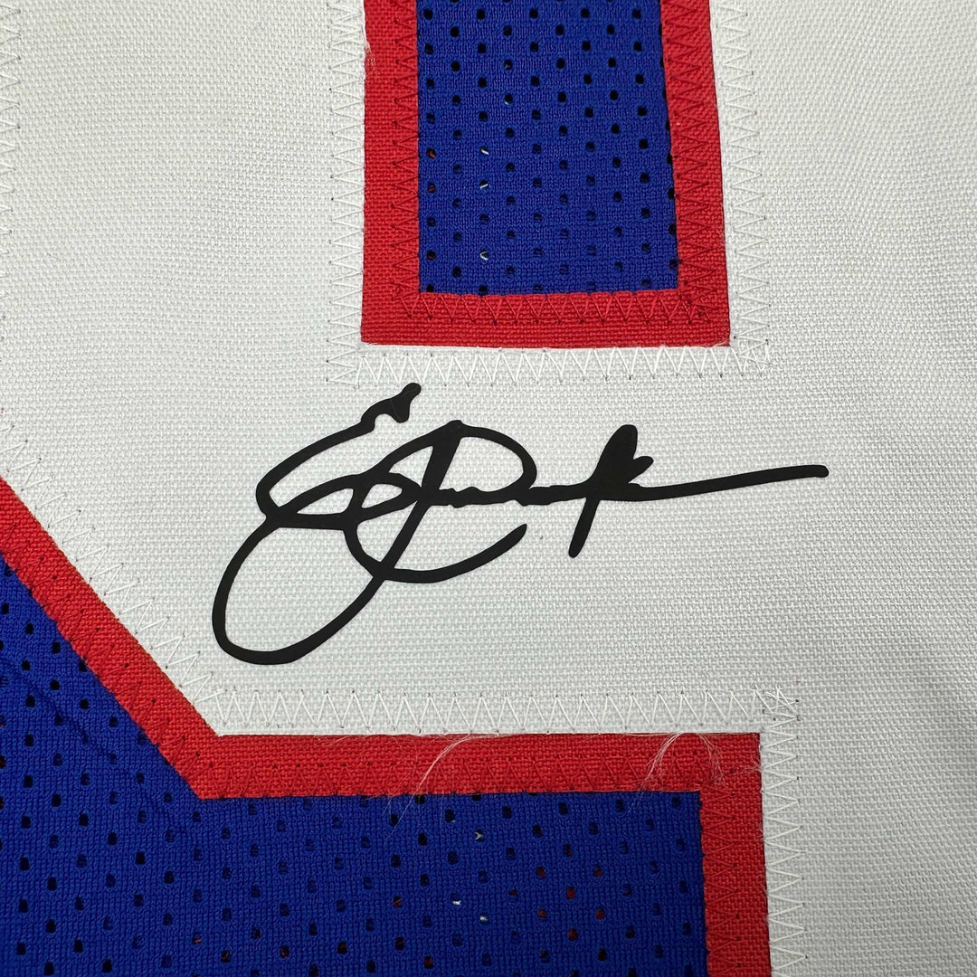Facsimile Autographed Eric Dickerson SMU Blue Reprint Jersey Size Men's XL