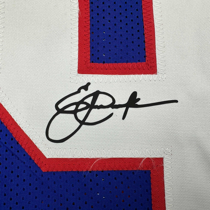Facsimile Autographed Eric Dickerson SMU Blue Reprint Jersey Size Men's XL
