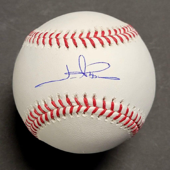 Jim Abbott autograph signed OML MLB Baseball Angels Yankees BAS Beckett Witness