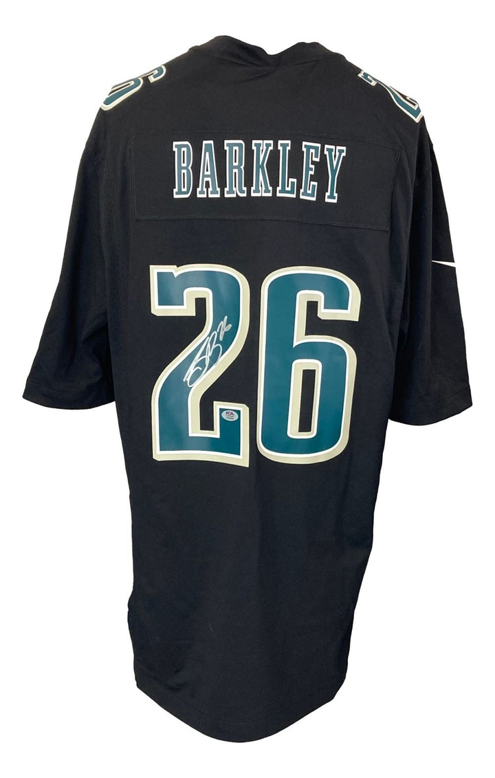 Saquon Barkley Signed Philadelphia Eagles Super Bowl 59 LIX Black Nike Jersey