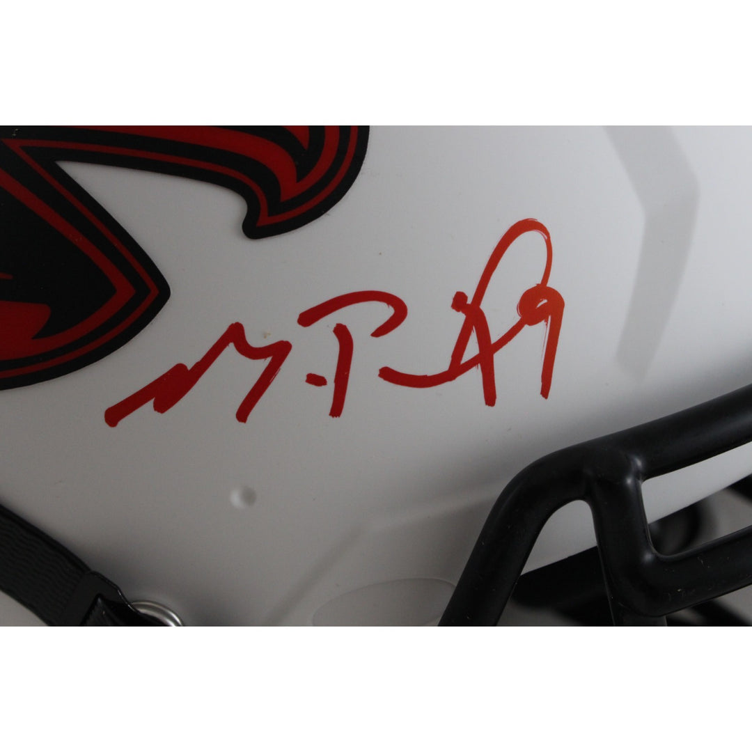 Michael Penix Autographed Atlanta Falcons Authentic Lunar Helmet Beckett 54768