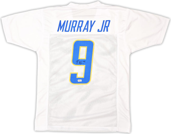 Los Angeles Chargers Kenneth Murray Jr. Signed White Jersey Beckett Wit