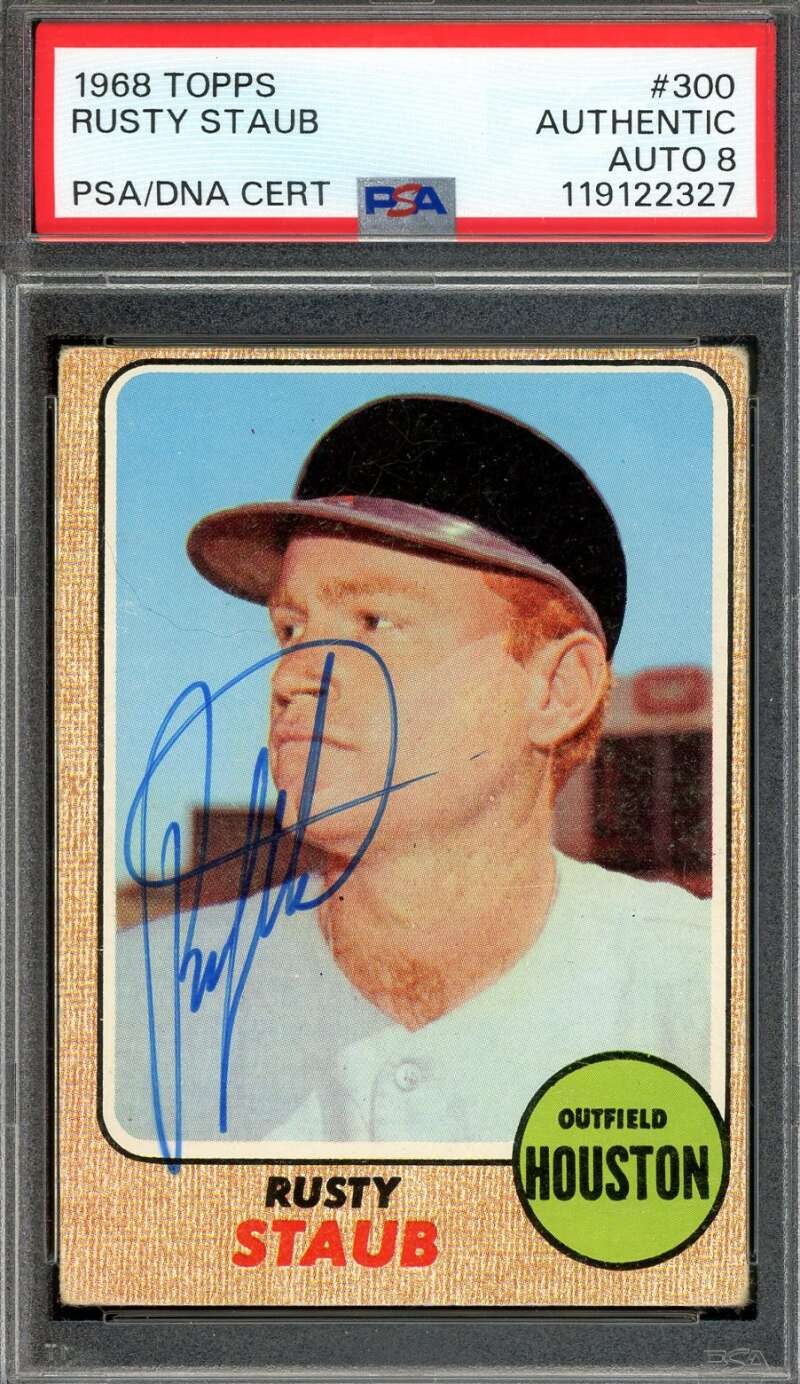 Rusty Staub PSA DNA  Vintage Signed 1968 Topps Autograph