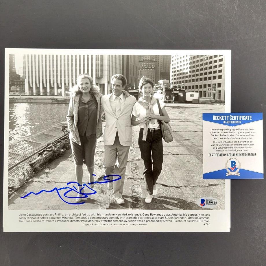 Molly Ringwald autograph signed Tempest 8x10 photo ~ Beckett BAS COA