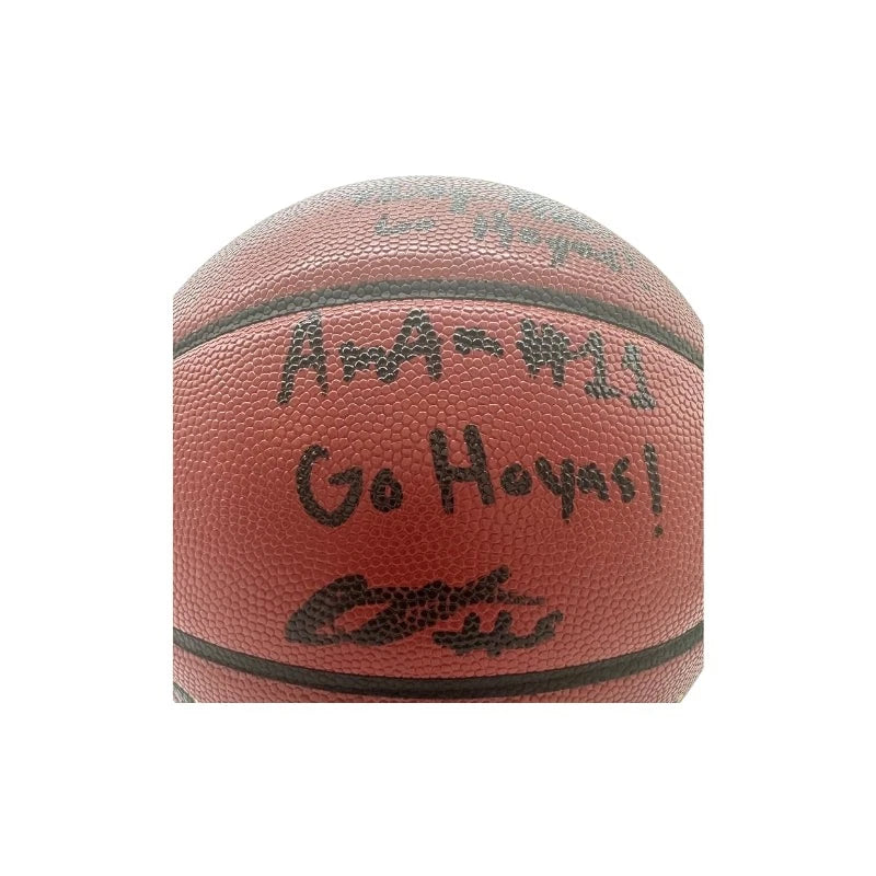 Georgetown Hoyas Multi Signed NCAA Wilson Replica Basketball (CX Auth)