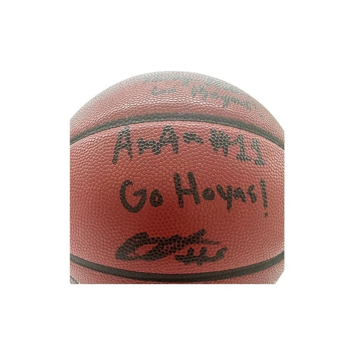 Georgetown Hoyas Multi Signed NCAA Wilson Replica Basketball (CX Auth)