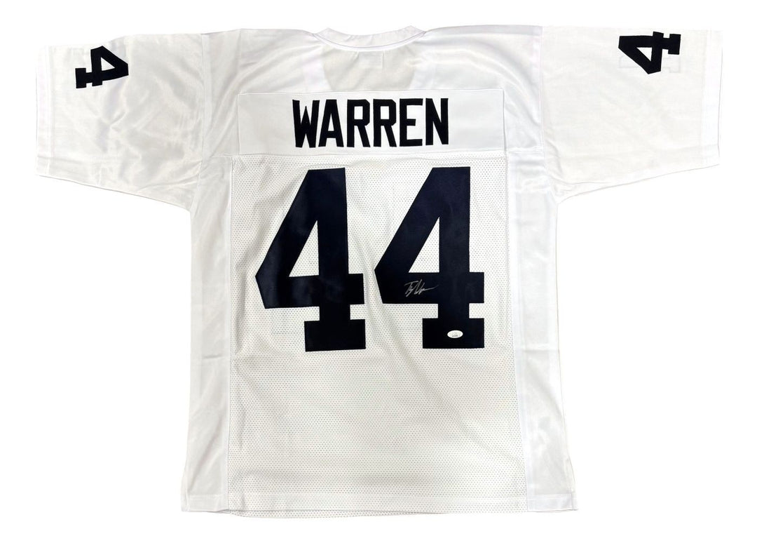 Tyler Warren Penn State Signed White Football Jersey JSA SD Hologram
