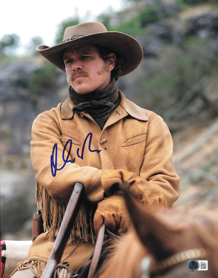 Matt Damon Autographed Signed 11x14 Photo True Grit Beckett BAS QR #AE31911