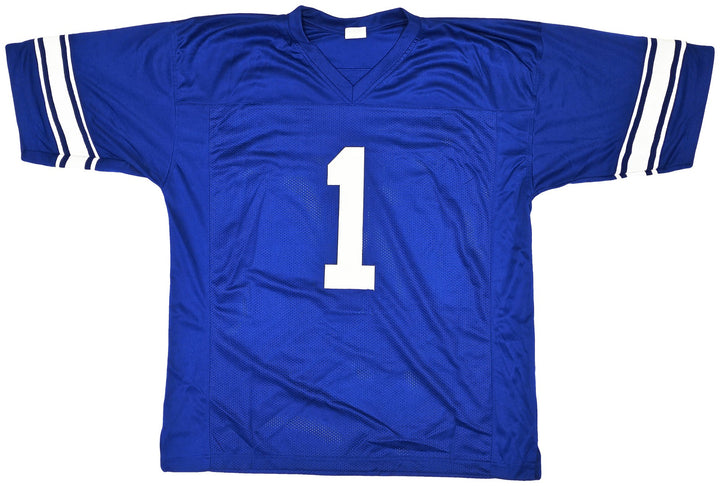 BYU Cougars Zach Wilson Signed Royal Blue Jersey Beckett BAS