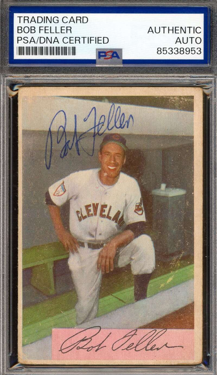 Bob Feller PSA DNA Signed 1954 Bowman Autograph