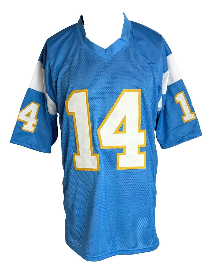 Dan Fouts San Diego Signed Powder Blue Football Jersey HOF 93 PSA/DNA