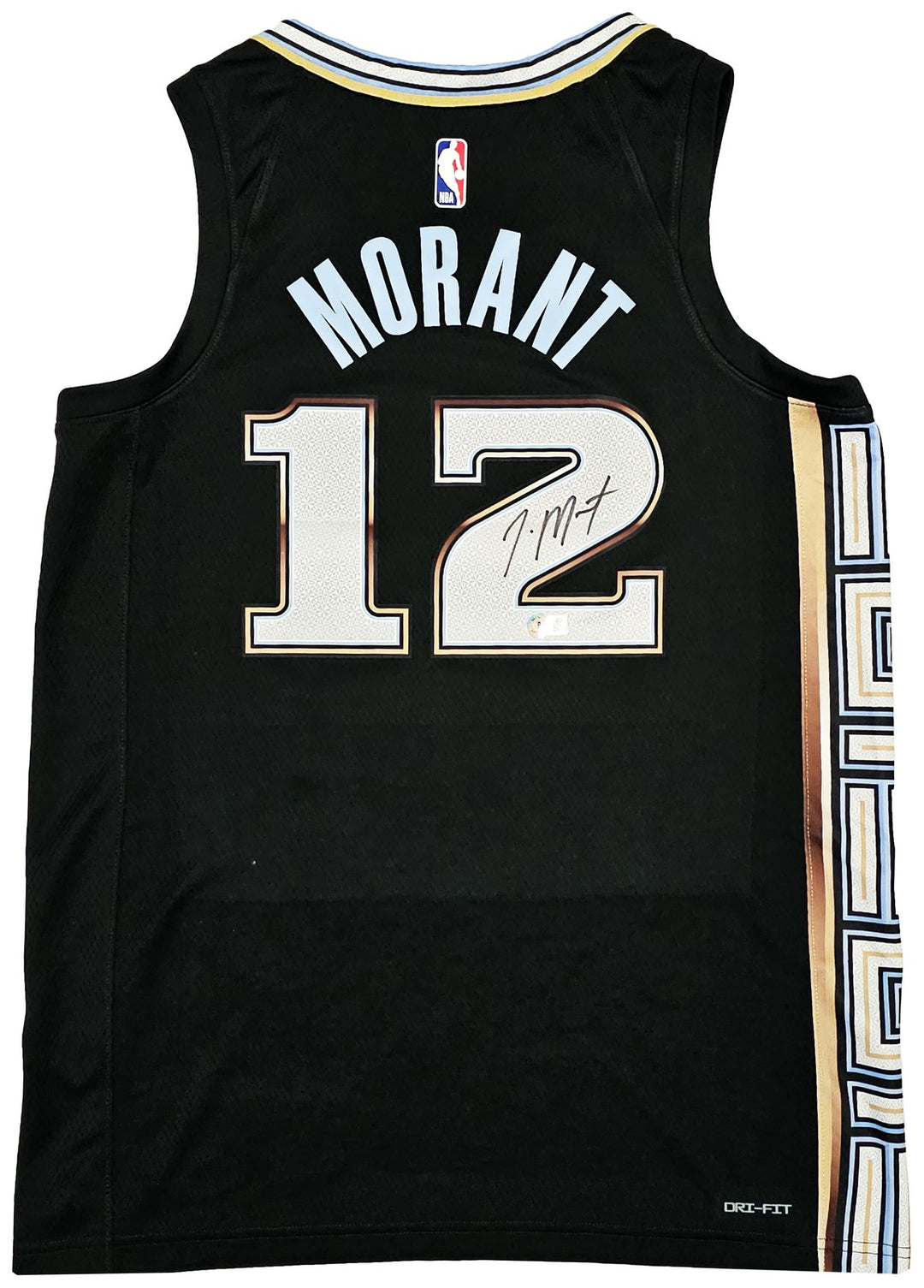 Grizzlies Ja Morant Auto Black Nike City Edition Swingman Jersey Size 48 Beckett