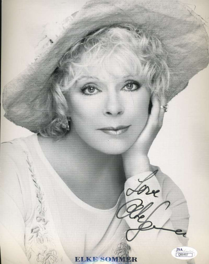 Elke Sommer Jsa Coa Hand Signed 8x10 Photo Authenticated Autograph