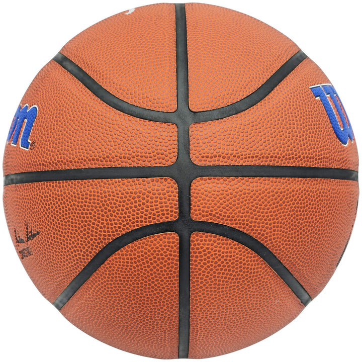 Allen Iverson Signed Philadelphia 76ers Logo Basketball Beckett Witness