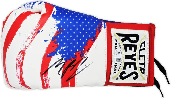Michael B. Jordan Signed Red, White & Blue Reyes Boxing Glove Left Handed LH