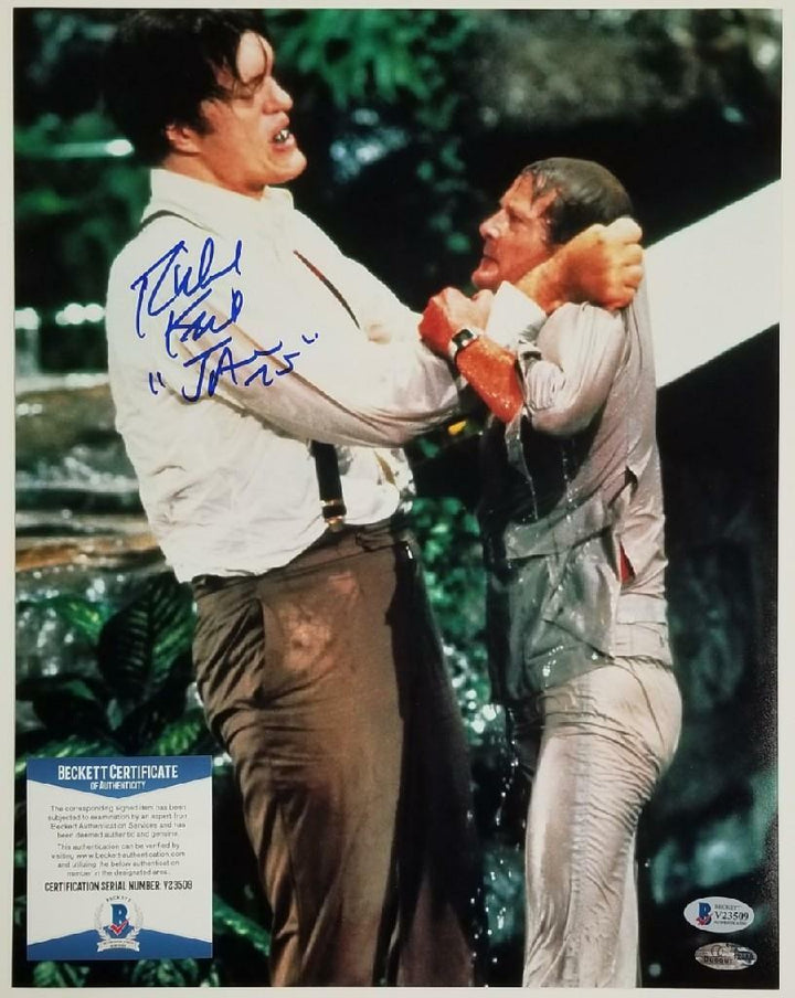 Richard Kiel signed "Jaws" 11x14 #3 Moonraker Autograph ~ Beckett BAS COA