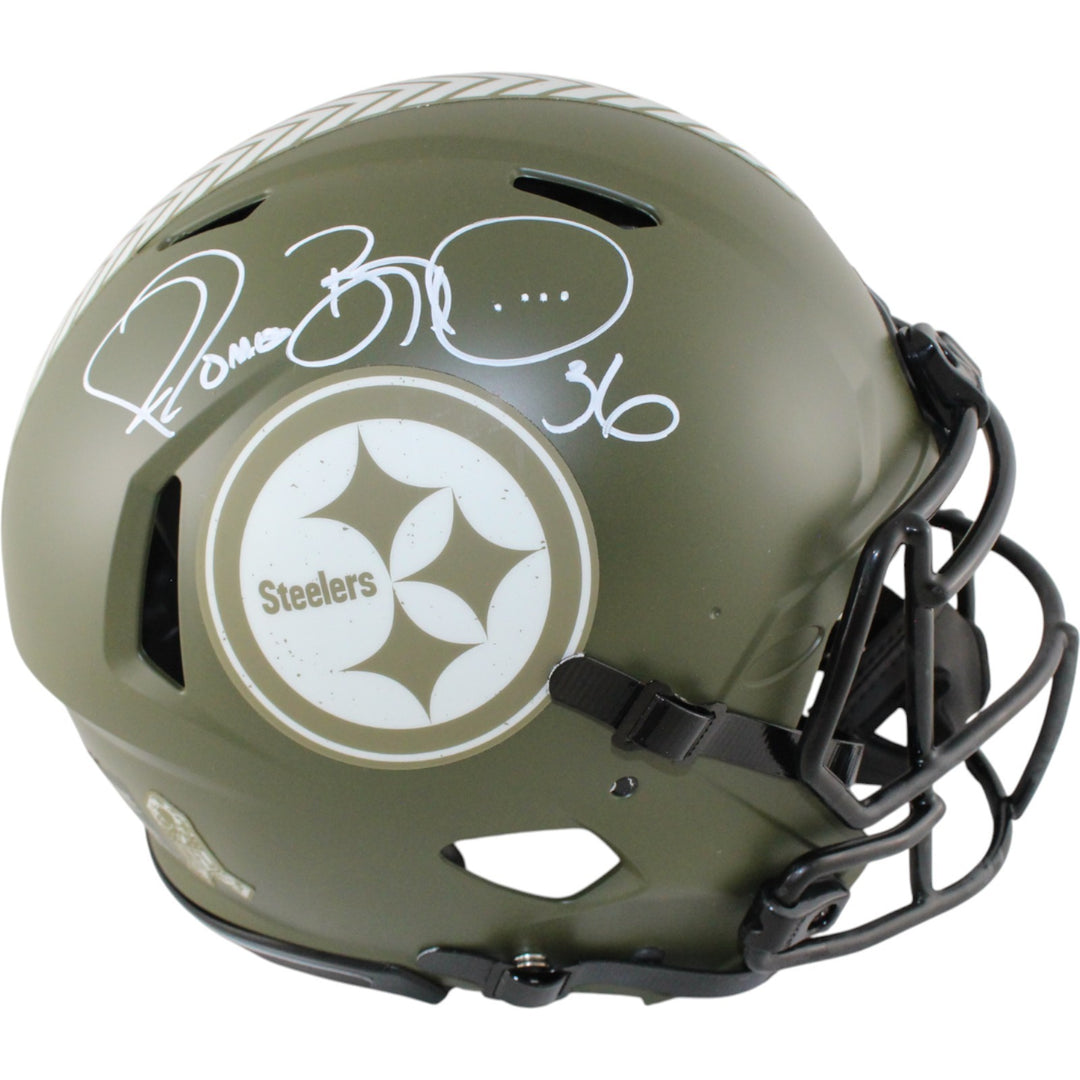 Jerome Bettis Autographed Pittsburgh Steelers Pro 22 STS Helmet Beckett 51790