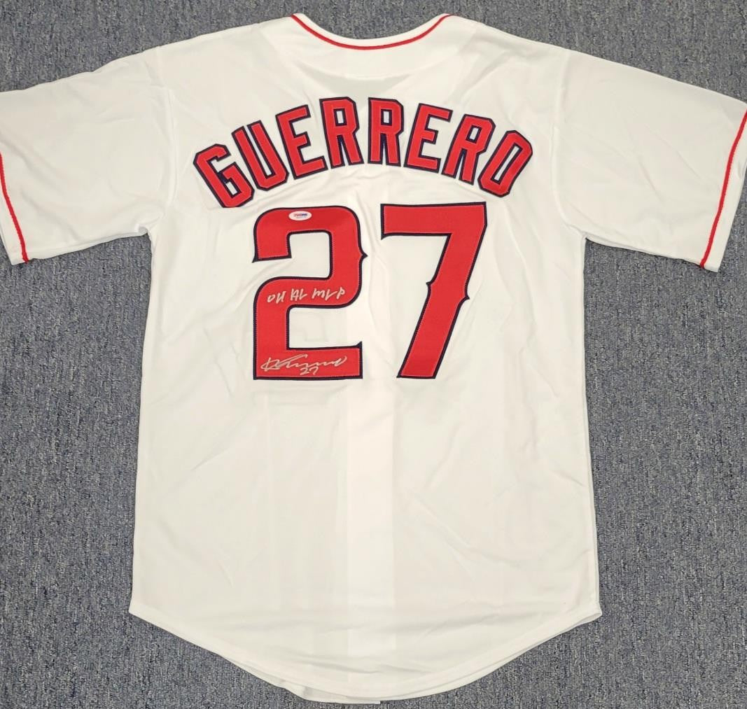 Vladimir Guerrero autograph signed "04 AL MVP" Los Angeles Angels Jersey ~ PSA