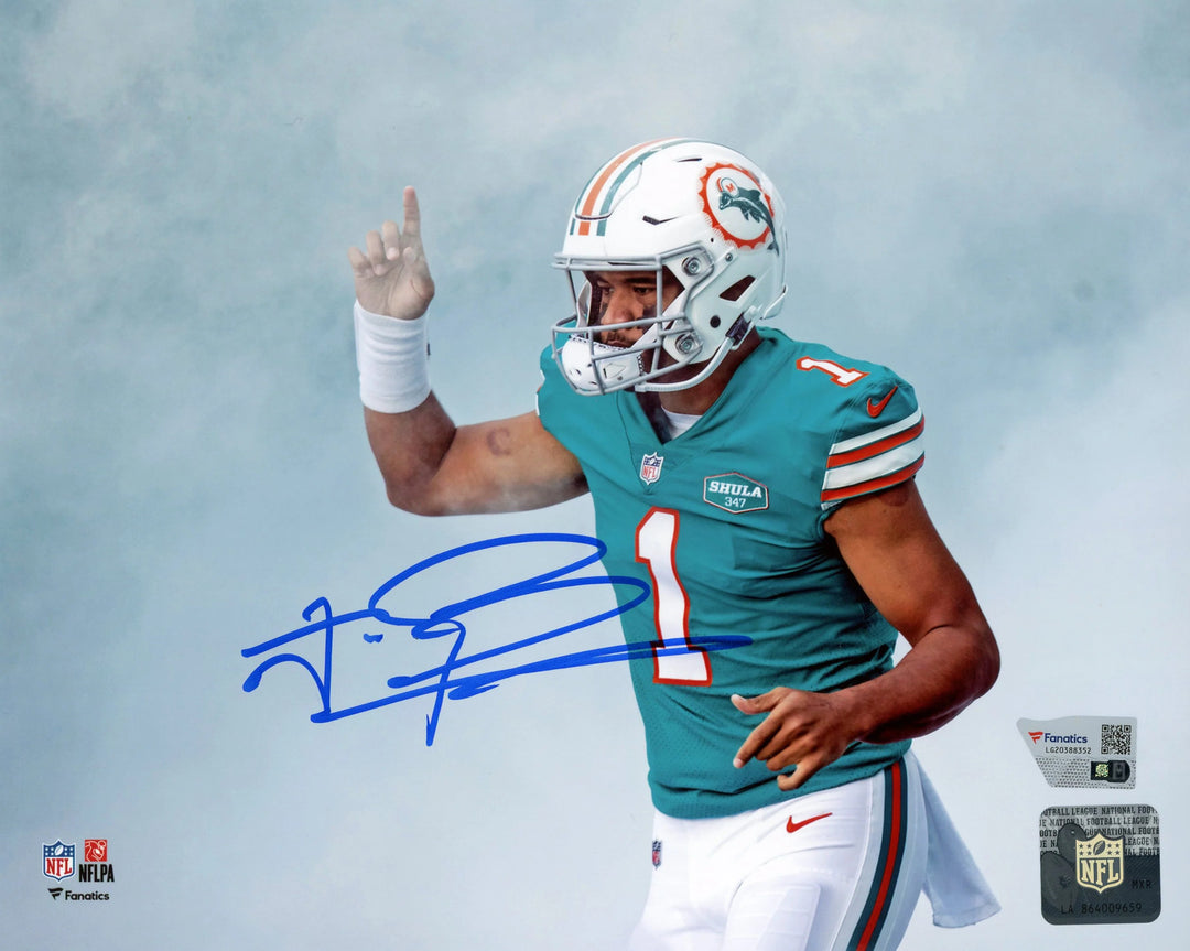 Tua Tagovailoa Autographed 8x10 Photo (Fanatics)