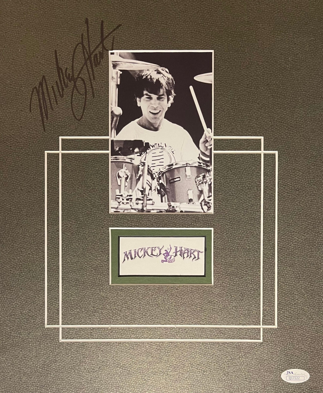 Mickey Hart signed Grateful Dead 11.5x14 Custom Mat w/3.5x5.5 Photo- JSA #Q17222