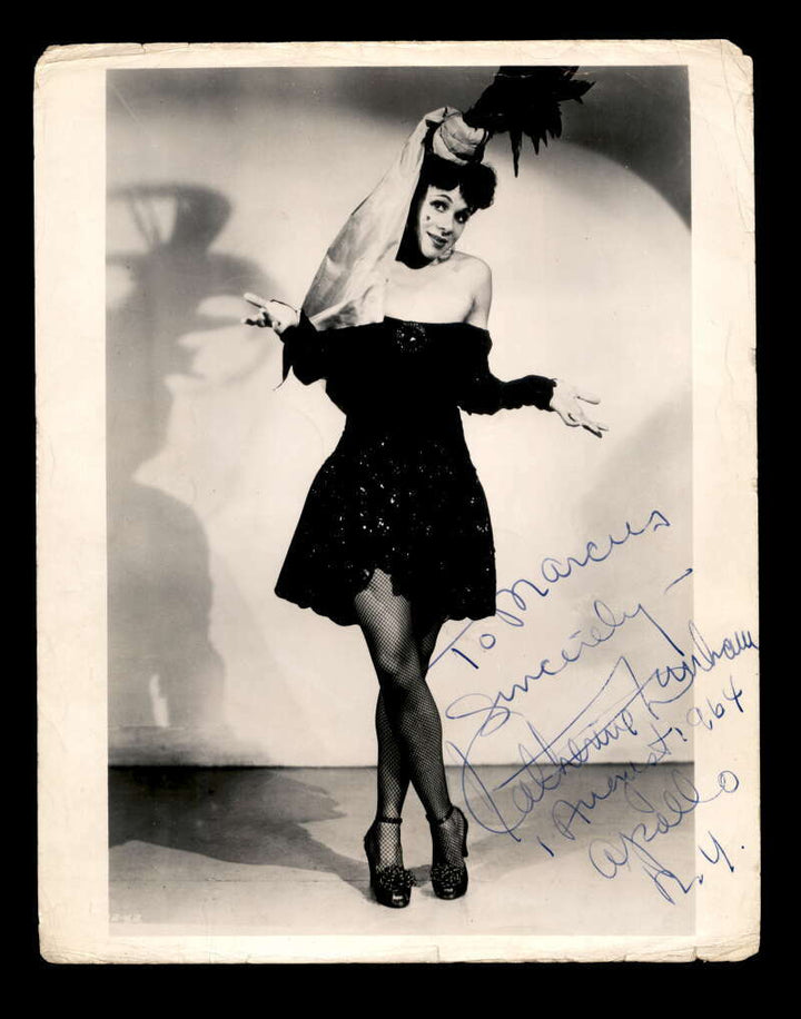 Katherine Dunham JSA Coa Hand Signed 8x10 1964 Harlem Photo Autograph