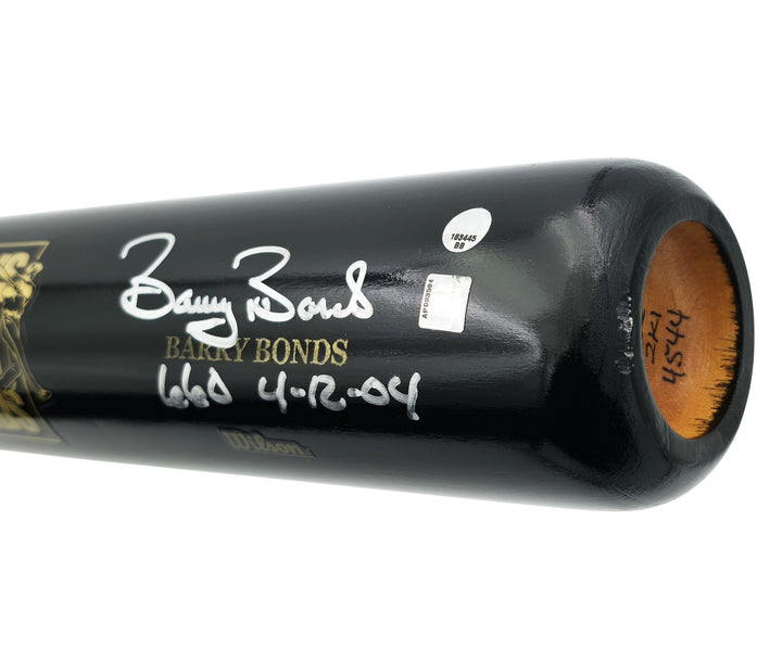 Willie Mays Barry Bonds Auto Black 660 Home Run Logo SAM Bat Dated WM Collection