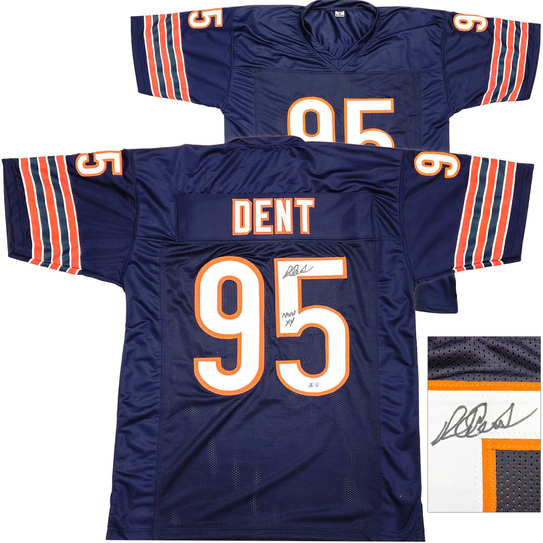 Chicago Bears Richard Dent Signed Blue Jersey "MVP XX" Beckett Witness