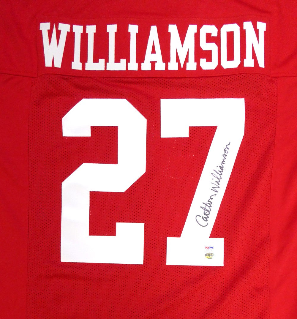 San Francisco 49ers Carlton Williamson Autographed Signed Red Jersey PSA/DNA