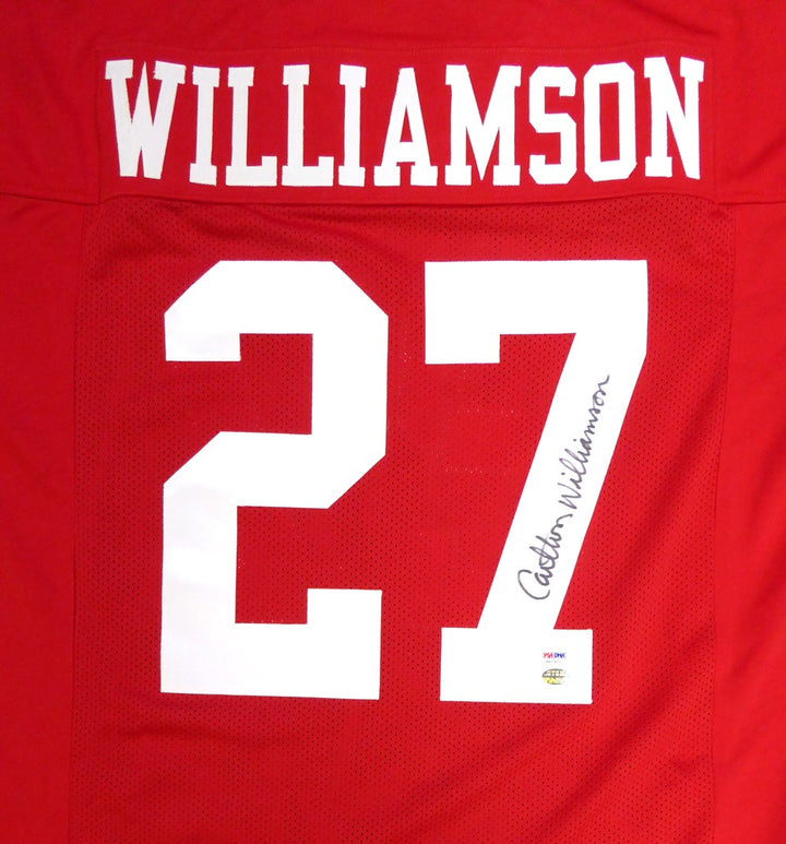 San Francisco 49ers Carlton Williamson Autographed Signed Red Jersey PSA/DNA