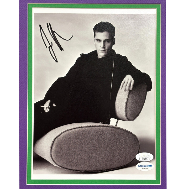 Joaquin Phoenix Autographed Joker 8x10 Photo Framed Collage JSA COA Signed