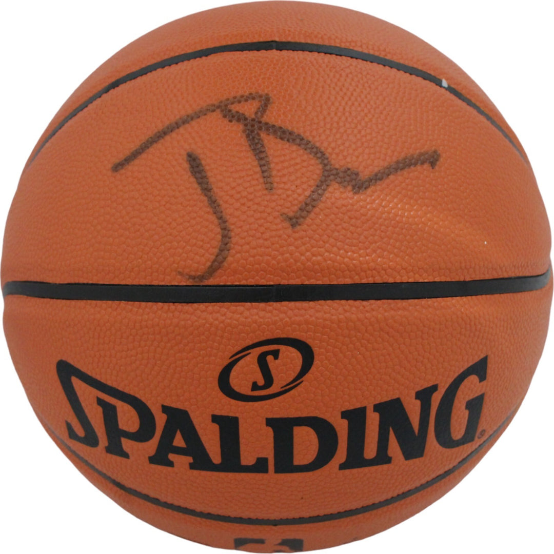 Joe Dumars Autographed/Signed Detroit Pistons Basketball JSA 46410