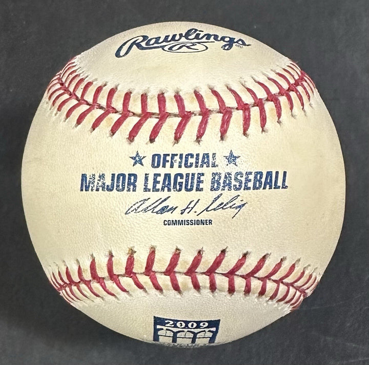 Mark Sanchez Signed 2009 Citi Field Inaugural Logo Baseball Rookie Auto Jets COA