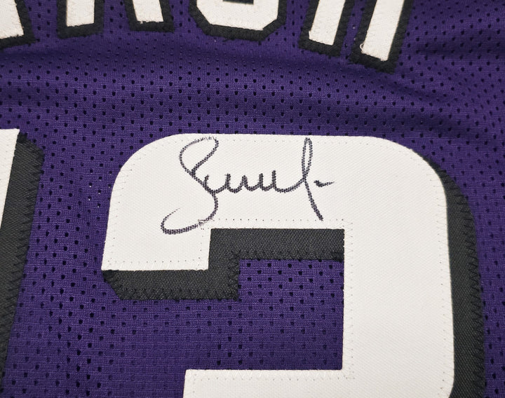 Phoenix Suns Steve Nash Autographed Signed Purple Stat Jersey Beckett Wit