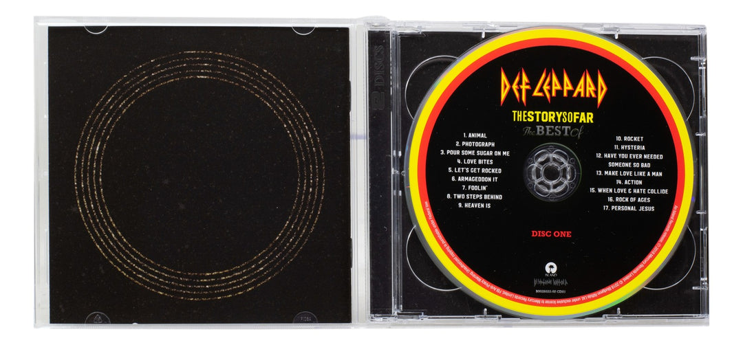 Joe Elliott Signed Def Leppard The Story So Far CD Booklet JSA ITP