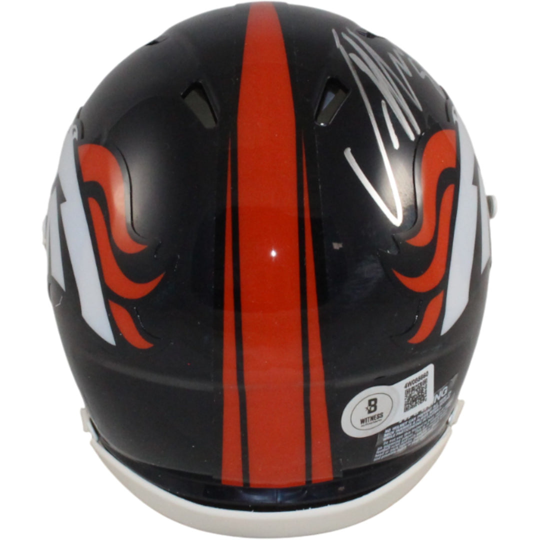 Von Miller Autographed Denver Broncos TB Mini Helmet Beckett Witness 54728