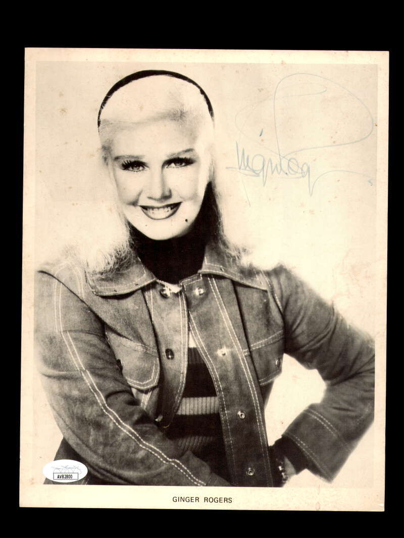 Ginger Rogers JSA Coa Signed 8x10 Photograph Autograph 1
