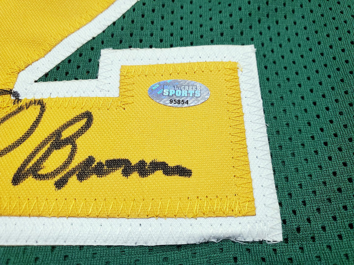 Seattle Supersonics Downtown Fred Brown Signed Green Jersey MCS Holo
