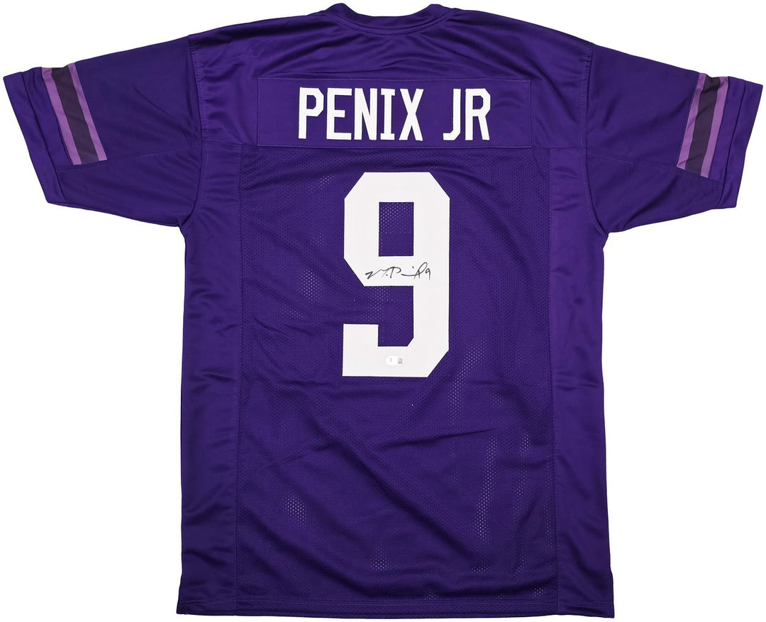 Washington Huskies Michael Penix Jr. Signed Purple Jersey Beckett Witness