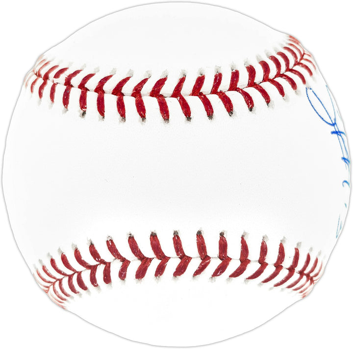 Salvador Perez Signed Official 2015 WS Logo Baseball Royals Beckett Witness